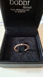 Anello diamanti e zaffiri