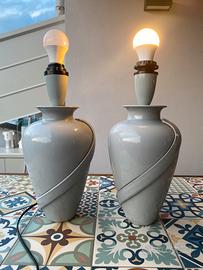 Coppia lampade da tavolo design italiano anni ‘80