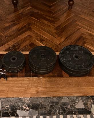 Set manubri regolabili + dischi 20kg + kettlebell