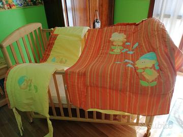 paracolpi e piumino lettino