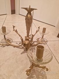 Lampadario vintage ristrutturato 