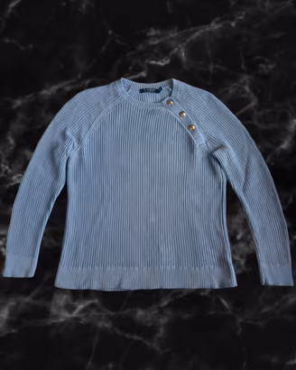 Maglione Ralph Lauren Donna M Azzurro Bottoni