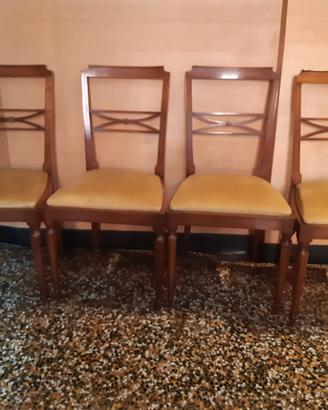 4 sedie imbottite