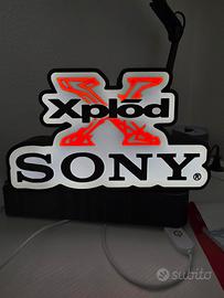 lightbox led 3d logo sony xplod