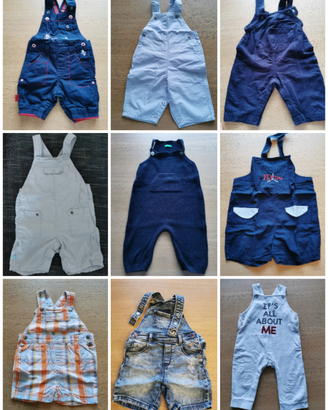 Salopette varie taglie da 3 a 18 mesi