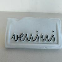 Placca in vetro Venini pubblicità