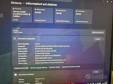 Surface pro 8