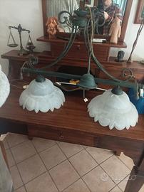 lampadario ottone