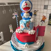 torta finta Doraemon