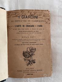 Libro antico I Giardini l’arte di educare i fiori