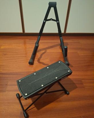 portachitarra e poggiapiede