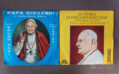 Papa Giovanni XXIII dischi 45 giri storia chiesa