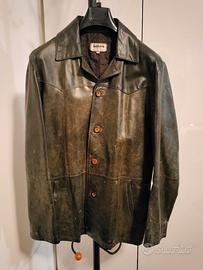 GIACCA/CAPPOTTO CORTO VINTAGE VERA PELLE tg.M