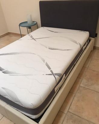 Letto contenitore una piazza compreso di materasso