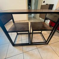 Set 3 pezzi, tavolo e 2 sedie