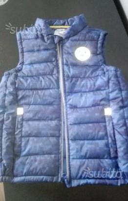 Piumino senza maniche giubbotto 8 anni bambino