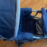 Passeggino biposto Monbebè con cappottina apribile