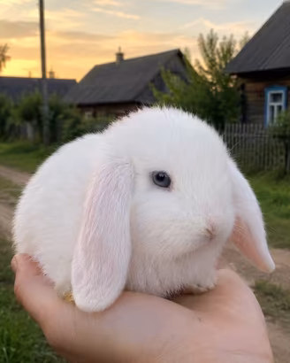Conigli minilop ariete nani