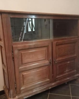 Mobile in legno con vetrinetta
