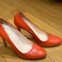 Décolleté Prada originali in vernice corallo