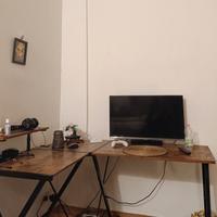 Scrivania angolare in legno