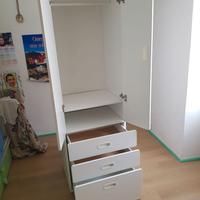Guardaroba Bimbi Ikea bianco 2 ante 3 cassetti