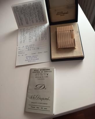accendino DuPont placato oro 1974