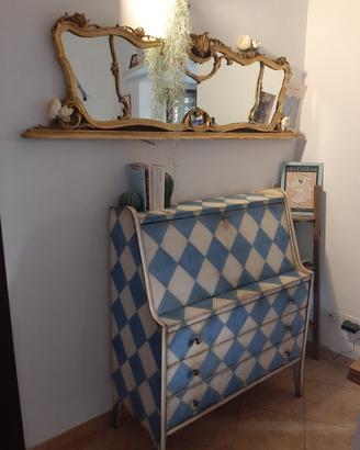 Specchiera Specchio Antico fine '800 Stile Liberty