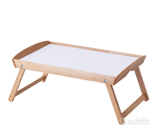 Vassoio da letto DJURA bed tray in legno e bianco