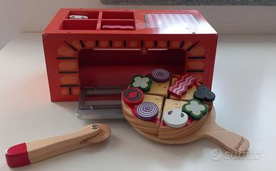 Forno della Pizza in Legno Jouéco con accessori