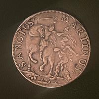 Tallero 1749 Lucca. San Martino col povero