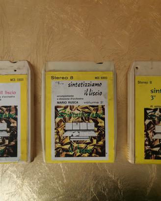 Lotto 3 cassette Stereo 8 vintage 