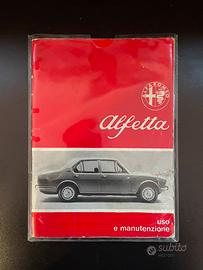 Libretto uso manutenzione originale Alfetta 1972