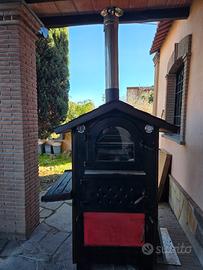 Forno a legna da esterno a cottura indiretta