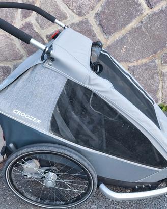 Croozer Kid Keeke 2 Grigio pietra -2 posti-