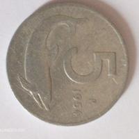 moneta 5 lire delfino rara