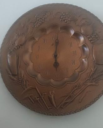 orologio  in rame martellato