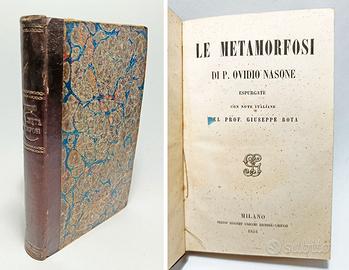 LE METAMORFOSI ESPURGATE - OVIDIO 1854
