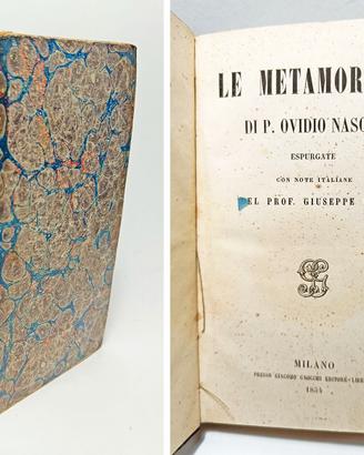LE METAMORFOSI ESPURGATE - OVIDIO 1854
