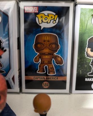 Funko pop! Capitan America wood texture