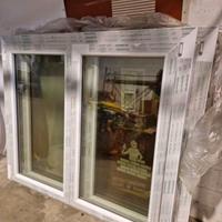 2 finestre in pvc bianche nuove 
