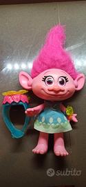 Trolls -bambola Poppy con braccialetto interattivo