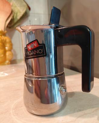 Moka VEV Viganò BAHIA Vintage acciaio inox 18/10 