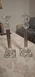 Portacandela argento cristallo