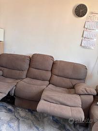 Barbados Divano 3 posti - 2 recliner manuali