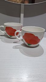 coppia tazze colazione da collezione 