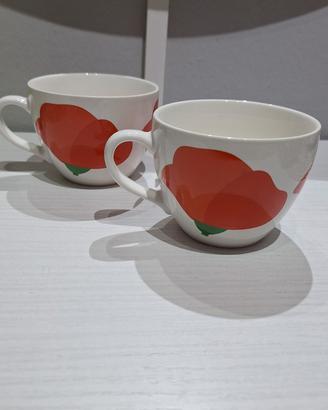 coppia tazze colazione da collezione 