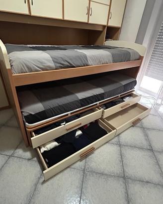 Letto Salvaspazio con Secondo Letto Estraibile
