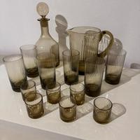 Set di bicchieri in vetro di Murano