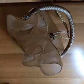 borsa in plastica rigida trasparente da spiaggia 